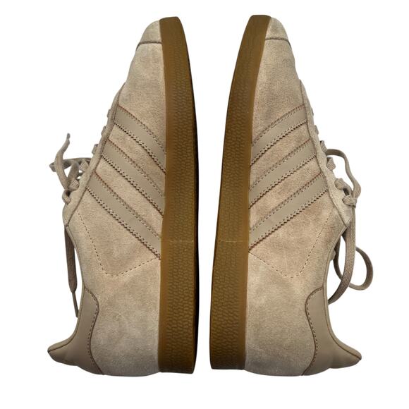 Adidas Gazelle Sneakers Beige Tan Suede Gum Sole 6 1/2 Men Classic Retro 90s Low - Picture 5 of 14
